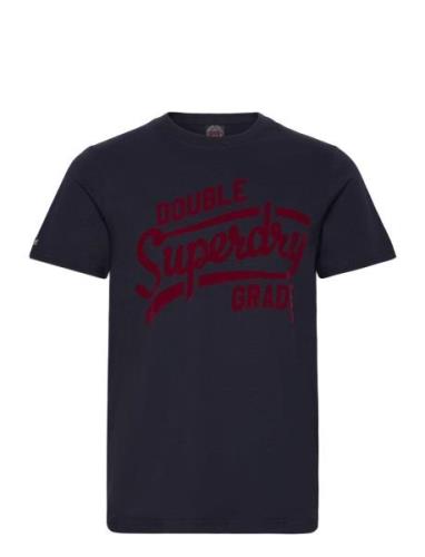 Superdry Athletic Script Graphic Tee Marinblå