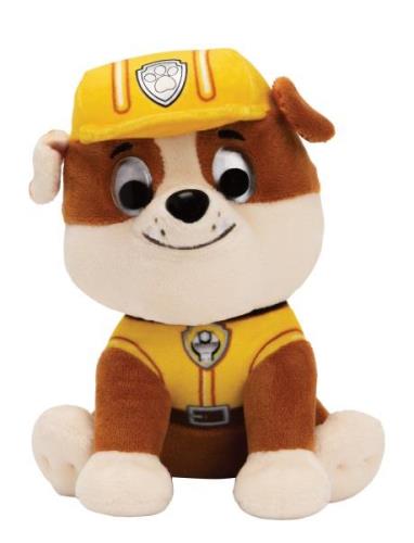 Paw Patrol Gund Plush 15 Cm Rubble Toys Soft Toys Stuffed Animals Mult...