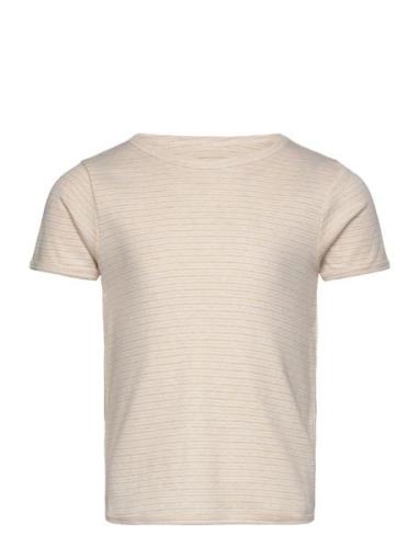 Copenhagen Colors Striped T-Shirt Beige