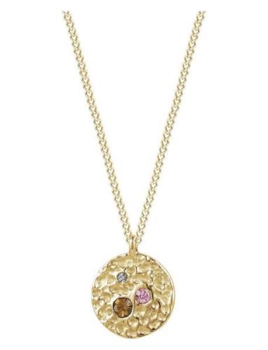 Bud To Rose Ridge Crystal Necklace Guld