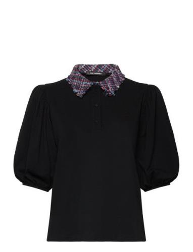 Karl Lagerfeld Boucle Fashion Polo Svart