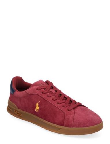 Polo Ralph Lauren Heritage Court Ii Suede Sneaker Röd