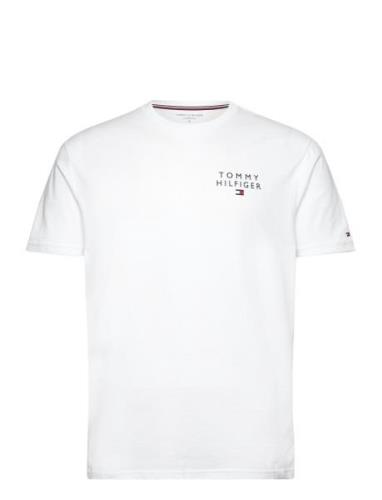 Tommy Hilfiger Cn Ss Tee Logo Vit