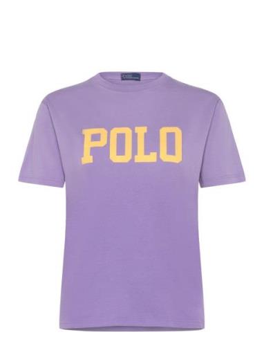 Polo Ralph Lauren Logo Cotton Jersey Tee Lila