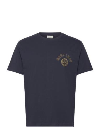 GANT Garment Washed Tshirt Marinblå