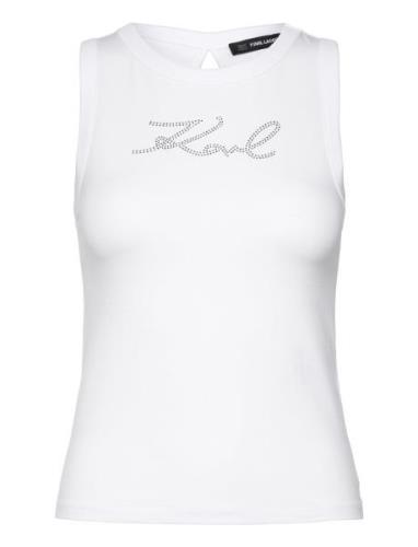 Karl Lagerfeld Karl Rhinest Tank Top Vit