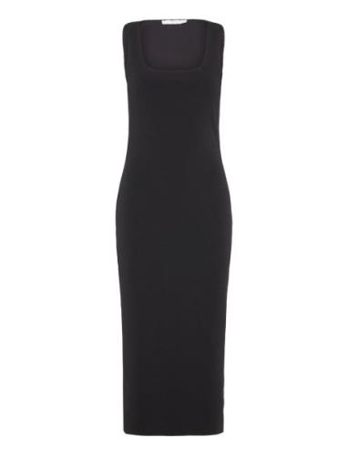 Mango Midi-Dress With Straps Svart