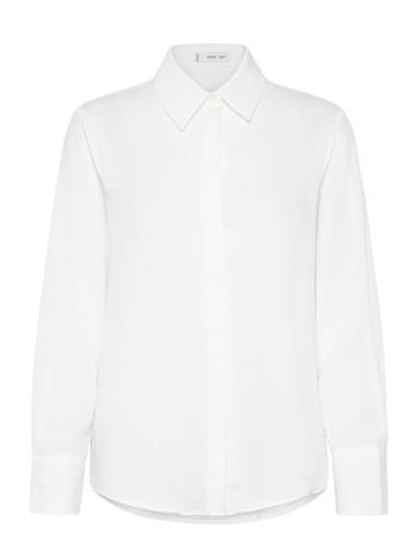 Mango Fluid Long-Sleeved Shirt Vit