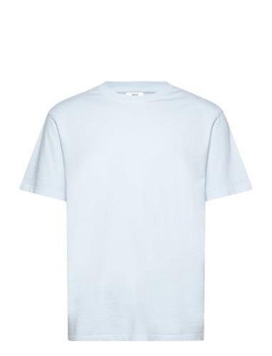 Mango 100% Cotton Relaxed-Fit T-Shirt Blå