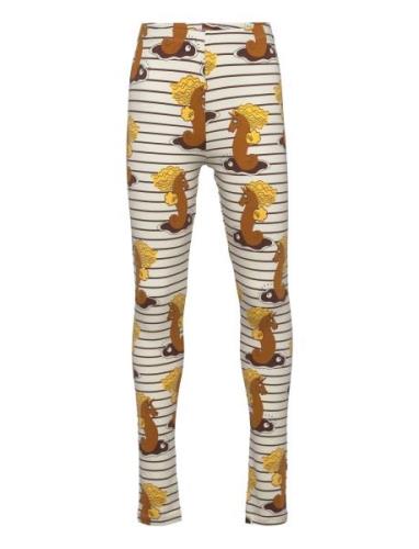 Mini Rodini Unicorn Seahorse Aop Leggings Multi/patterned