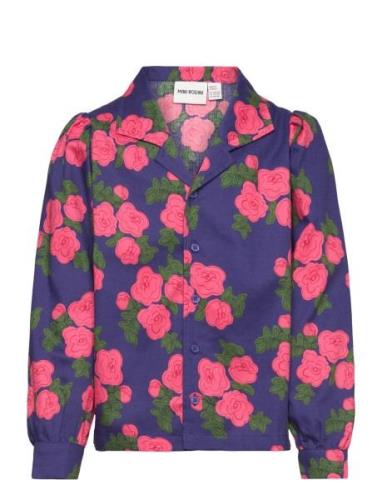 Mini Rodini Roses Aop Woven Blouse Multi/patterned