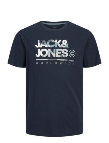 Jack & J S Jjluke Tee Ss Crew Neck Jnr Blå