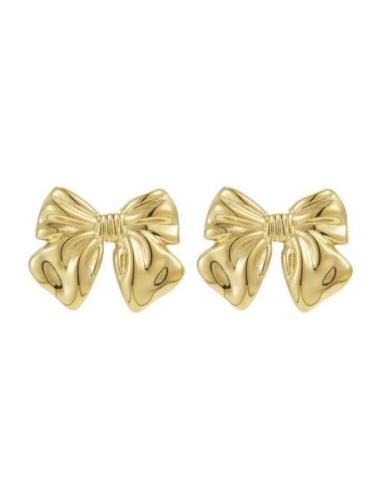 Bud To Rose Bow Large Earring Guld