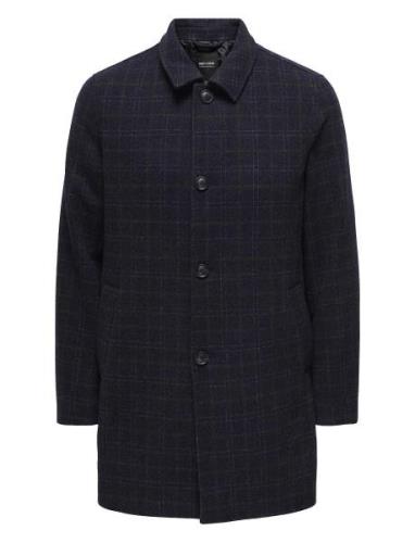 ONLY & SONS Onsarthur Wool Carcoat Otw Marinblå