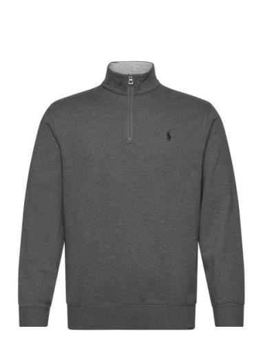 Polo Ralph Lauren Luxury Jersey Quarter-Zip Pullover Grå