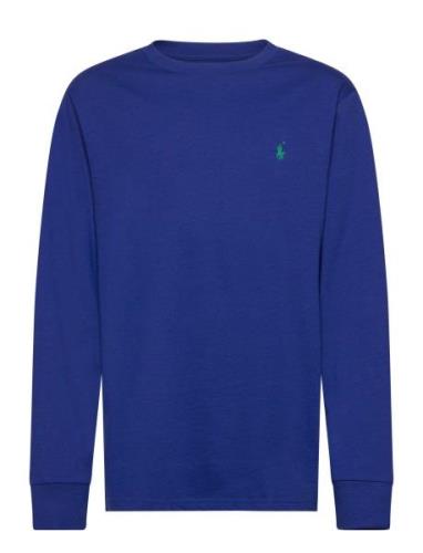 Ralph Lauren Kids Cotton Jersey Long-Sleeve Tee Blå