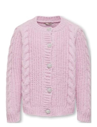 Kids Only Koglola Ls O-Neck Cardigan Cp Knt Rosa