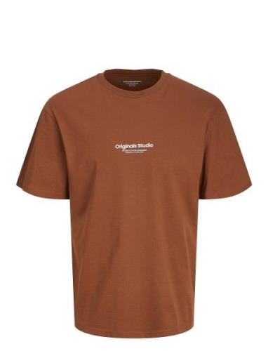 Jack & J S Jorvesterbro Tee Ss Crew Neck Noos Brun