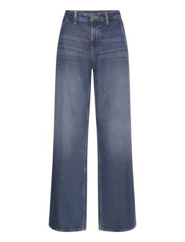 GANT Low Wide Leg Jeans Blå