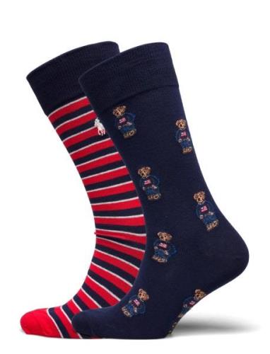 Polo Ralph Lauren Underwear Polo Bear Trouser Sock 2-Pack Multi/patter...