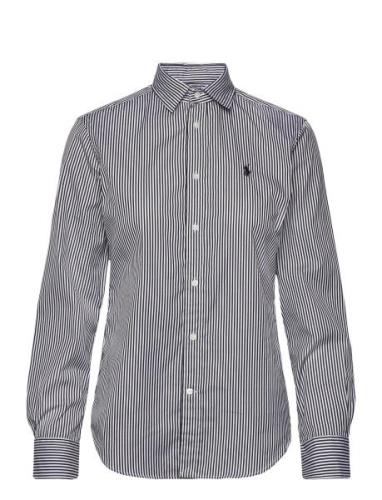 Polo Ralph Lauren Classic Fit Striped Cotton Shirt Svart