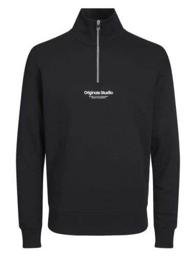 Jack & J S Jorvesterbro Sweat Quarter Zip Noos Jnr Svart