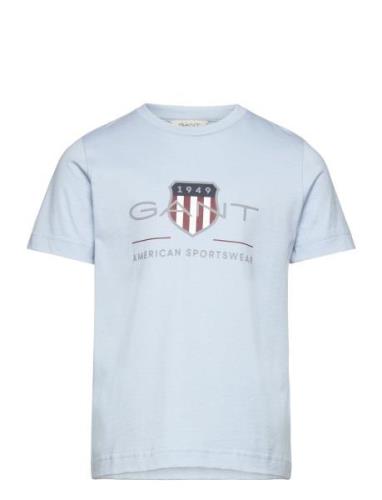 GANT Archive Shield Ss T-Shirt Blå