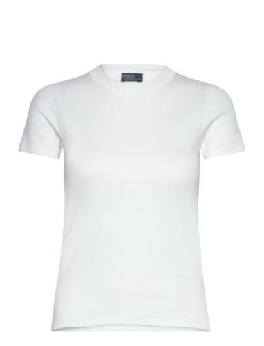 Polo Ralph Lauren Ribbed Cotton Tee Vit