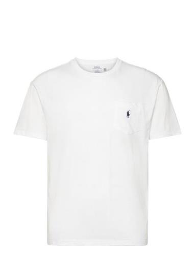 Polo Ralph Lauren Classic Fit Jersey Pocket T-Shirt Vit