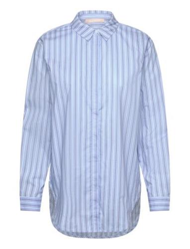 Soft Rebels Srbeate Ls Shirt Striped Blå