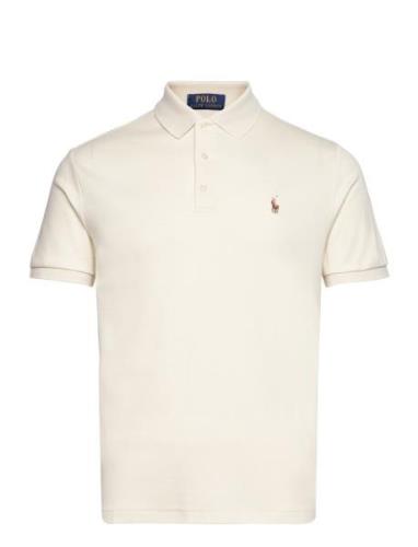 Polo Ralph Lauren Custom Slim Fit Soft Cotton Polo Shirt Kräm