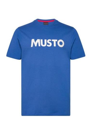 Musto M Musto Logo Tee Blå