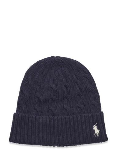 Polo Ralph Lauren Cotton-Cotton Cable Hat Marinblå