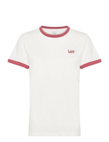 Lee Jeans Ringer Tee Vit