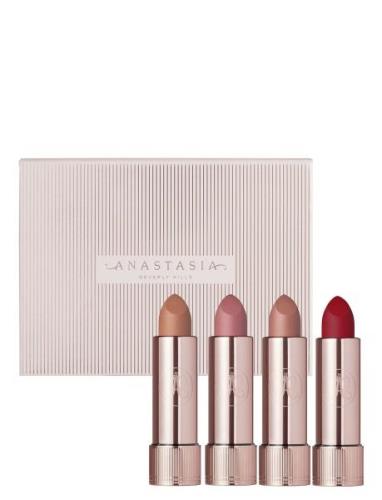 Anastasia Beverly Hills Deluxe Matte Lipstick Set - Peachy Nude, Hush ...