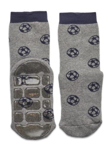 Melton Soccer Socks With Anti-Slip Grå