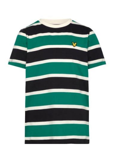 Lyle & Scott Stripe T-Shirt Grön