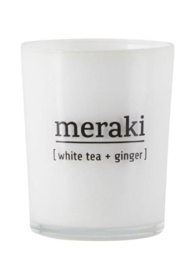 Meraki Scented Candle, White Tea & Ginger Vit