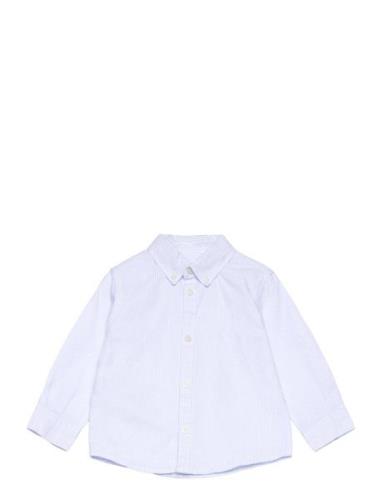 Mango Oxford Cotton Shirt Blå