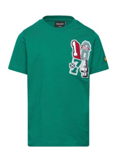 Lyle & Scott 1874 Patch Graphic T-Shirt Grön