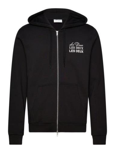 Les Deux Triple Zipper Hoodie Svart