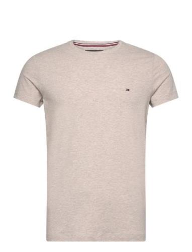 Tommy Hilfiger Stretch Slim Fit Tee Beige