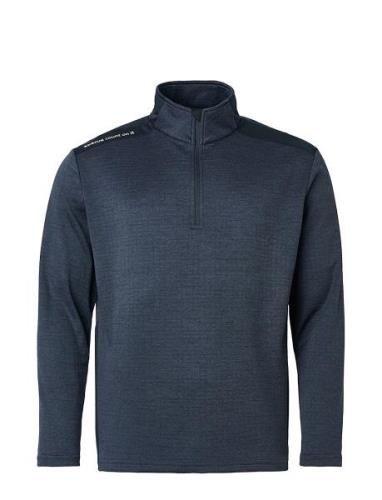 Abacus Mens Sunningdale Halfzip Marinblå