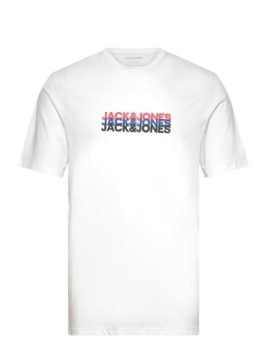 Jack & J S Jjcyber Tee Ss Crew Neck Vit