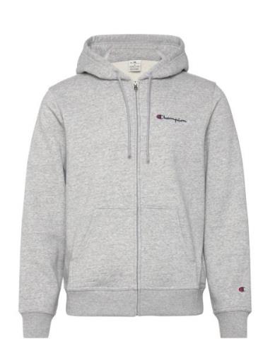 Champion Full Zip Hoodie Sweatshirt Grå