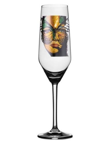 Golden Butterfly Champagneglas Carolina Gynning Nude