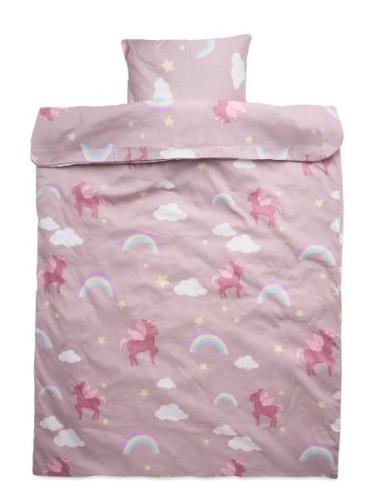 BrandMac Bed Linen Junior Nb 2330 Unicorn - 100X140, 40X45 Cm Rosa