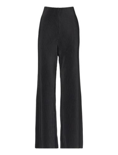 Mango Pleated Straight Trousers Svart