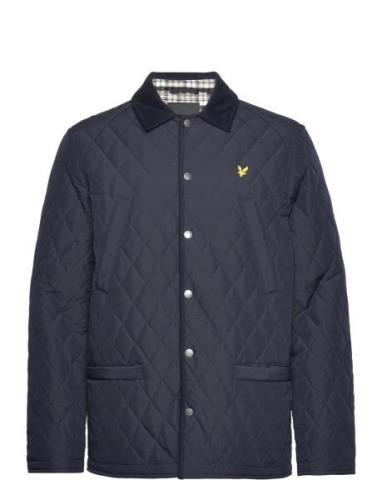 Lyle & Scott Quilted Jacket Marinblå