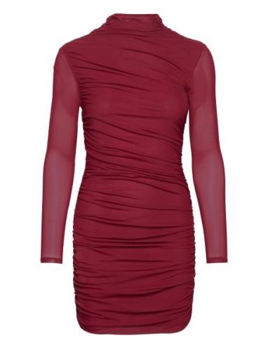 Mango Draped Body Dress Röd